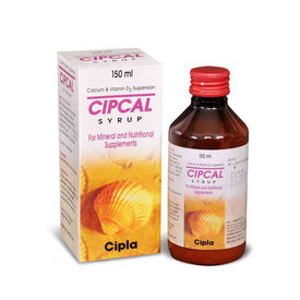 Cipcal Syrup(Cal Carbonate 625 mg+ Vit D3 125 IU)