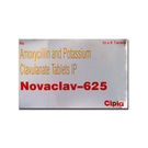 Novaclav 625 Tabs with Monocarton ( Amoxycillin Trihydrate IP
