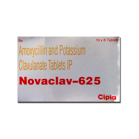 Novaclav 625 Tabs with Monocarton ( Amoxycillin Trihydrate IP