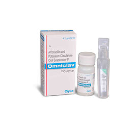 OMNICLAV DS 30ML (Amoxycillin 200mg clavulanic acid 28.5mg) with water