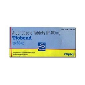 TIOBEND TAB Albendazole 400 mg. Alu Alu