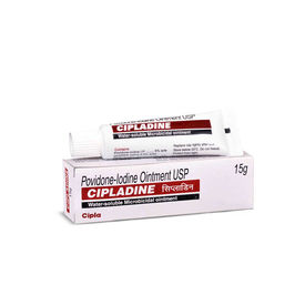 Cipladine Oint 15 gm (Povidone iodine 5% Ointment) )