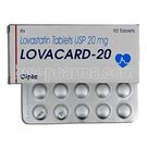 LOVACARD 20 MG TAB ( Lovastatin USB 20 mg. Tablets)