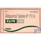 Zyrik 100 (Allopurinol 100mg Tablets)