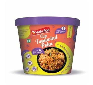 Vakulaa Cup Tamarind Poha (Serves 1) 70g