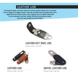 SV3006 Leather USB, available in 4/8/16/32 gb