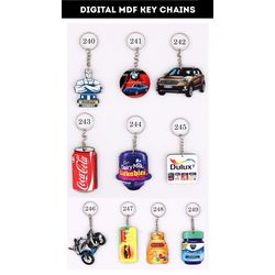 MDF Key Chains -03