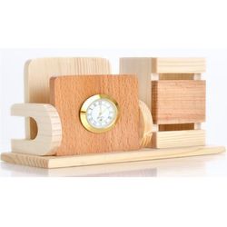 SV8046 Wood 2-in-One Mobile and Pen Stand