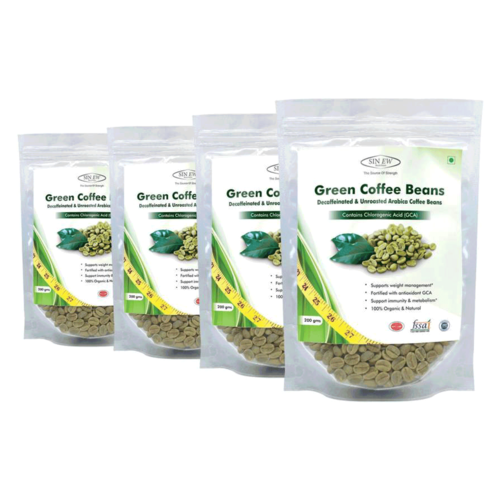 Sinew Nutrition Green Coffee Beans for Weight Loss, 500 gm, jar