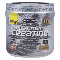 Muscletech Platinum 100% Creatine (400 g, Unflavored), 400 gm, jar