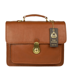 Lucca Briefcase, regular,  tan