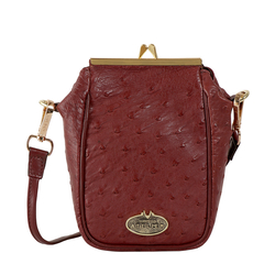 Argonne Women's Handbag Ostrich,  brown