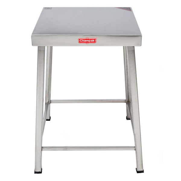 Champak Stool Stainless Steel Table 18 Inch