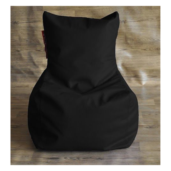 Style Homez Chair Filled Bean Bag, l,  black