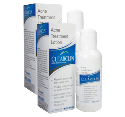 WestCoast Clearclin Acne Repair Lotion 60ml (Pack of 2)