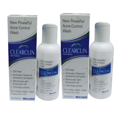 WestCoast Clearclin Anti Control Face Wash 60ml (Pack of 2)
