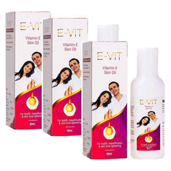 WestCoast Evit Vitamin E Skin Oil For Skin tone lightening 60ml (Pack of 3)