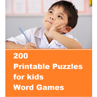 200 printable puzzles for kids- Word Games