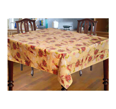 Luk Luck Dining Table PVC Cover-Floral(4 Seater)