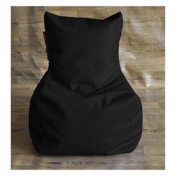 Style Homez Chair Filled Bean Bag,  black, l