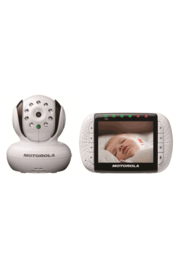 Motorola MBP36 Remote Wireless Video Baby Monitor - Tilt and Zoom (White) (Color Screen)