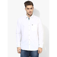 Park Avenue Solid Slim Fit Casual Shirt, xxl,  white