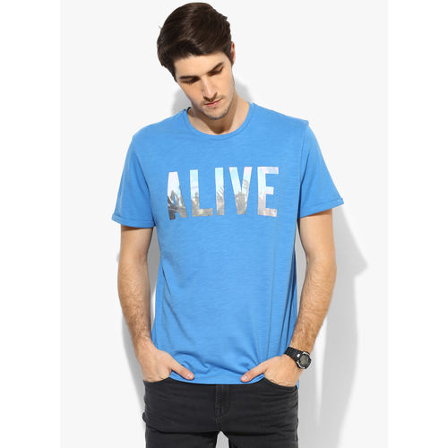 Tom Tailor Alive Printed T-Shirt, l,  yellow