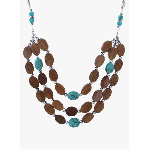 Thingalicious Brown Wood Necklace