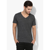 Tommy Hilfiger Graphic V Neck T-Shirt, l,  dark grey