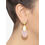 Nyaara Gold Rose Quartzs Stone And Brass Alloy Earings