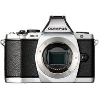 Olympus OMD EM-5 Mirrorless Camera (Body) with 8GB Card, sliver