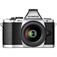 Olympus OMD EM-5 with M. Zuiko EZ 12-50mm f3.5-6.3 Lens & 8GB Card, sliver