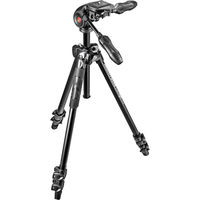 Manfrotto 290 LIGHT 3-Section Aluminium Tripod with Foldable 3 Way Head