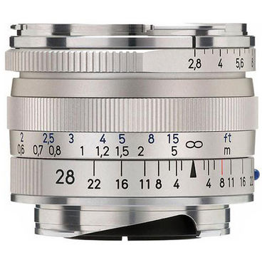 Zeiss 28mm f/2.8 Biogon T* ZM Lens (Silver)