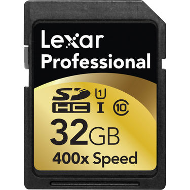 Lexar PRO SDHC 32GB 400X C10 Memory Card