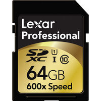 Lexar PRO SDHC 64GB 600X C10 Memory Card
