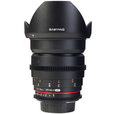 Samyang 24mm T1.5 ED AS UMC VDSLR Lens for Canon, Nikon