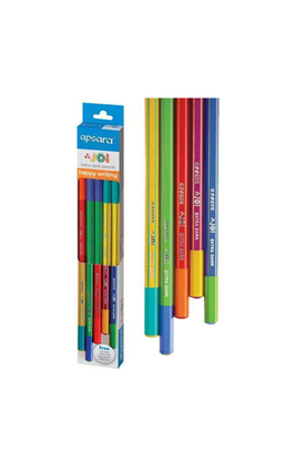 Apsara Joi Extra Dark Hexagonal Shaped Pencils (Set of 10, Multicolor)