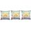 My Room Satin Yellow & Blue Lotus Cushion Covers, pack of 1