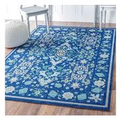 Rugberry Flora 5018, 3ft x 5ft, blue