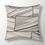 My Room Satin Beige & Black Geometric Cushion Covers, pack of 1