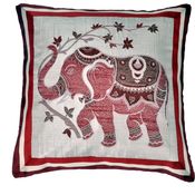 Dreamscape Embroided Red Cushion Covers