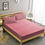 Double Bed Sheet With Two Pillow Covers BS-27, double, coral