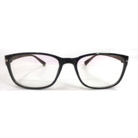 8042 Make My Specs Plastic frame - Black Brown, anti glare thin plastic lens - 500 rs, transparent clear lens