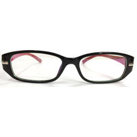 8113 Make My Specs Plastic frame - Black Red, plastic d bifocal rs 1700  scratch resistant  anti glare , transparent clear lens