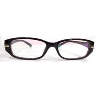 8113 Make My Specs Plastic frame - Black Magenta, anti glare thin plastic lens - 500 rs, transparent clear lens