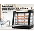 THE URBAN KITCHEN Commercial Curved Glass Hot Food Warmer Display Merchandiser Case