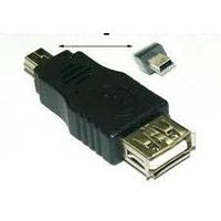 Mini USB 5 Pin Male to Normal USB Female Adapter OTG for Car Audio Tablets Epads