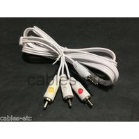 HY030 3.5mm Stereo Plug 3 RCA AV CABLE FOR SONY PANASONIC CANON CAMCORDER Camera
