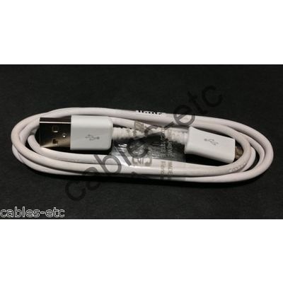 Genuine Samsung White Micro USB Data Charging Cable 4 Galaxy Note 2 S3 S2 Grand